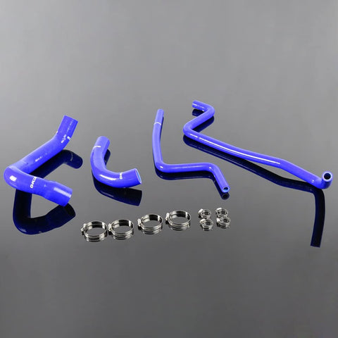 Silicone Radiator Heater Hose Kit Clamps For Jeep Wrangler TJ 4.0L 1997 1998 1999 2000 2001 Blue