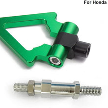 EPMAN Japan Model Car Auto Trailer Tow Hook Triangle Ring Eye Front Rear Aluminum For Honda FIT 04 (Red)
