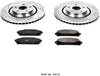 Power Stop K4713 Front Brake Kit with Drilled/Slotted Brake Rotors and Z23 Evolution Ceramic Brake Pads
