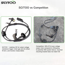 SCITOO 2 pcs Front Left Right ABS Wheel Speed Sensors Fit for 2007 2008 2009 2010 2011 2012 Dodge Caliber,2007 2008 2009 2010 2011 2012 Jeep Compass/Patriot ALS2088 ALS2084