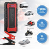 AUTOLOVER battery jump starter 1500A 20000mAh Portable Car Jump Starter 12V Auto Battery Booster With Dual USB Quick Charge, LED Flashlight and Waterproof Bag For Cars, Vans, Trucks, ATV