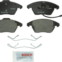 Bosch BP1107 QuietCast Premium Semi-Metallic Disc Brake Pad Set For: Audi A3, A3 Quattro, Quattro, TT; Volkswagen Beetle, Bora, Eos, Golf, Golf SportWagen, GTI, Jetta, Passat, Passat CC, Rabbit, Front
