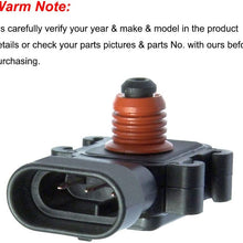 Kunttai 213-796 Manifold Absolute Pressure Sensor 09359409 MAP Sensor 1 Bar Fit for GM Buick Cadillac Chevrolet Silverado 1995-2011