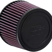 K&N Universal Clamp-On Air Filter: High Performance, Premium, Washable, Replacement Filter: Flange Diameter: 2.4375 In, Filter Height: 4 In, Flange Length: 0.625 In, Shape: Round Tapered, R-1380