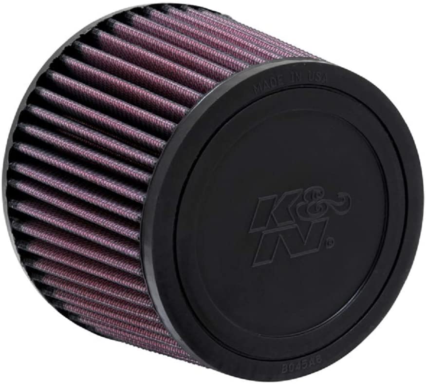 K&N Universal Clamp-On Air Filter: High Performance, Premium, Washable, Replacement Filter: Flange Diameter: 2.4375 In, Filter Height: 4 In, Flange Length: 0.625 In, Shape: Round Tapered, R-1380