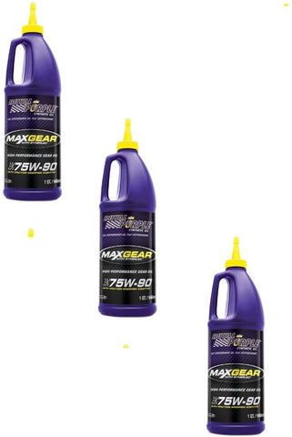 Royal Purple 01300 Max Gear Ultra-Tough High Performance Synthetic Gear Oil 75W-90 - 1 qt (Case of 3)