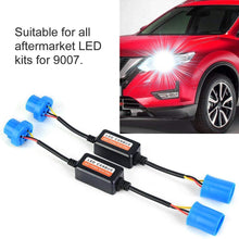 Duokon ABS Material Headlight Decoder, 2pcs Car LED Headlight Decoder 9007 Radio Audio Anti-interference Error Canceler Filter