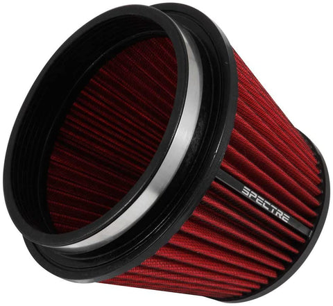 Spectre Universal Clamp-On Air Filter: High Performance, Washable Filter: Round Tapered; 6 in (152 mm) Flange ID; 6.219 in (158 mm) Height; 7.719 in (196 mm) Base; 5.219 in (133 mm) Top, SPE-HPR9886