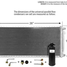 CLIMAPARTS CNFP1226KT Kit AC A/C Universal Condenser Parallel Flow 12 x 26 Oring with Drier