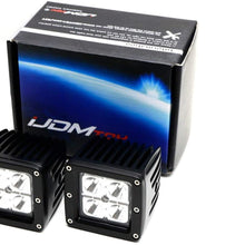 iJDMTOY (2) 3-Inch Cubic 20W CREE LED Pod Lights Compatible With Truck Jeep Off-Road ATV 4WD 4x4, Amber Yellow