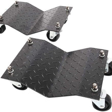 Parts-Diyer 4 X 3 Tire Wheel Dollies Dolly Vehicle Car Auto Repair Moving Diamond Black 4 PCS/Set