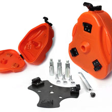 Daystar, Toyota FJ Cruiser Cam Can Trail Box, Orange, With Toyota Spare Tire Mount, fits 2007 to 2014 4WD, KT71001OR, Made in America
