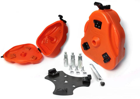 Daystar, Toyota FJ Cruiser Cam Can Trail Box, Orange, With Toyota Spare Tire Mount, fits 2007 to 2014 4WD, KT71001OR, Made in America