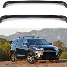 ROADFAR Roof Rack Aluminum Top Rail Carries Luggage Carrier Fit for 2014-2019 for Toyota Highlander Sport Utility 4-Door Baggage Rail Crossbars with Lock