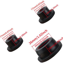 buyinhouse 3pc for Wrangler JK 2007-2018, Black Tailgate Durable Rubber Plugs Set, Tramp Stamp Tire Carrier Delete Removable Snug Rubber