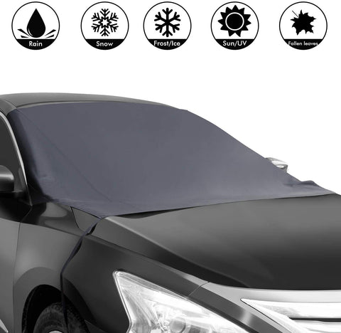 Shynerk Magnetic Edges Car Snow Cover, Frost Car Windshield Snow Cover, Frost Guard Protector, Ice Cover, Car Windsheild Sun Shade, Waterproof Windshield Protector Car/Truck/SUV 82