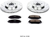 Power Stop K1380 Front Brake Kit with Drilled/Slotted Brake Rotors and Z23 Evolution Ceramic Brake Pads