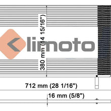 Klimoto Condenser | fits Nissan Pathfinder 2001 2002 3.5L V6 | Replaces NI3030113 NI3030114 921100W712 921102W110