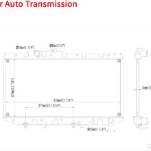 UVIAPW 1x Automatic Transmission Radiator Compatible with Toyota