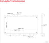 Automatic AT Aluminum/Plastic Radiator 1 Row For 1987-1991 Toyota Camry 2.0L L4 | For Auto Transmission(AT) with Oil Cooler Inside | US Delivery | Made In China