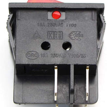 iJDMTOY (1) Dual On/Off Snap-In Rectangle Rocket Dashboard Switch For Car Truck SUV ATV (2-PIN SPST 16A/250V)