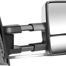 DNA Motoring TWM-031-T999-CH-SM-R Chrome Powered Tow Mirror+LED Smoked Right/Passenger [For 88-02 Chevy GMC C/K]
