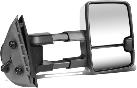 DNA Motoring TWM-031-T999-CH-SM-R Chrome Powered Tow Mirror+LED Smoked Right/Passenger [For 88-02 Chevy GMC C/K]