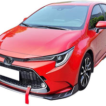 IKON MOTORSPORTS | Front Bumper Lip Compatible With 20-21 Toyota Corolla LE | Gloss Black Guard Protection Finisher Under Chin Spoiler