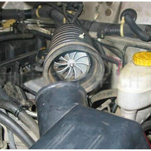 Supercharger Power Air Intake Turbonator Dual Fan Turbine Gas Fuel Saver Turbo