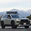 Topline Autopart Universal Modular Sport Design Heavyduty Steel Roof Rack Cargo Basket Carrier Travel Luggage Storage with Wind Fairing (Matte Black/Green)