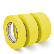 3M Automotive Refinish Masking Tape, 06652, 18 mm x 55 m,Yellow