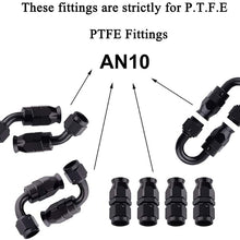 EVIL ENERGY 16Ft 10AN 5/8" Nylon Stainless Steel Braided PTFE E85 Tube Transmission Gas Oil Fuel Line Hose End Fittings Kit Universal (12.95mm ID)