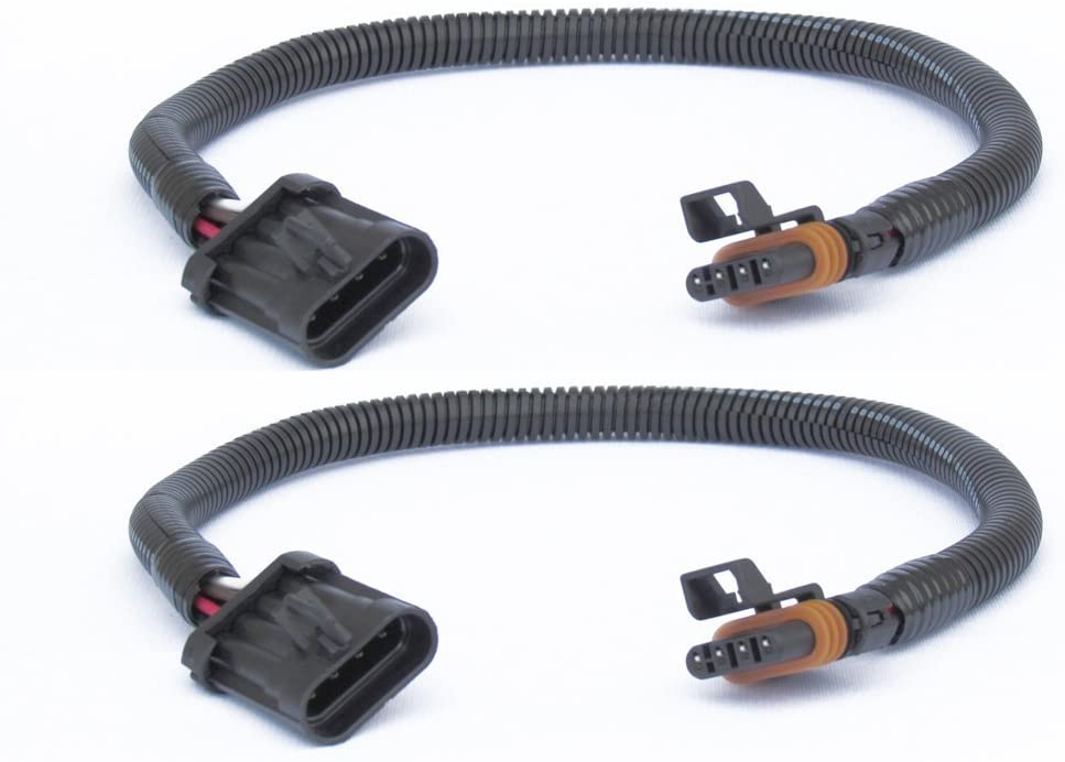 Muzzys (Set of 2) Flat 4-Pin LT1, LS1, LS6 24 in. O2 02 Oxygen Sensor Header Extension Wire Harness FITS Camaro, Corvette, etc.