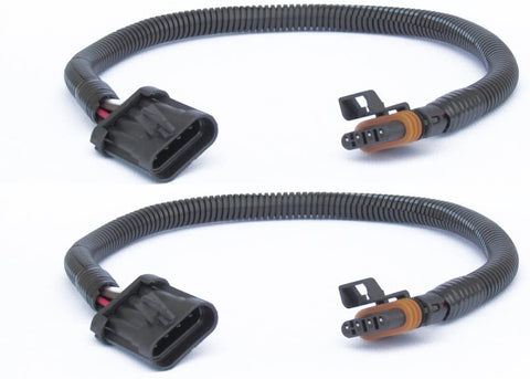 Muzzys (Set of 2) Flat 4-Pin LT1, LS1, LS6 24 in. O2 02 Oxygen Sensor Header Extension Wire Harness FITS Camaro, Corvette, etc.
