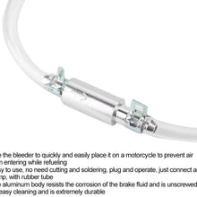 Motorcycle Bleeder,Hydraulic Brake Bleeder Kit Valve Oil Hose Clutch Brake Vent Motorcycle Safety System