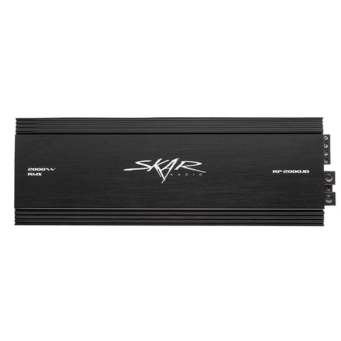 Skar Audio RP-2000.1D Monoblock Class D MOSFET Amplifier with Remote Subwoofer Level Control, 2000W