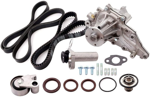 OCPTY Timing Belt Kit Including Timing Belt Water Pump with Gasket tensioner Bearing etc, Compatible for 1998 1999 2000 2001 2002 2003 2004 2005 Lexus GS300/2001 2002 2003 2004 2005 Lexus IS300