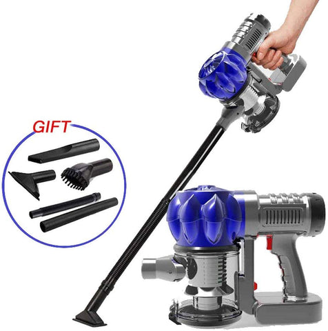 12V Powerful Vacuum Cleaner, Strong Suction Handy Stick Vacuum for Car Carpet, with Detachable Dust Busters, Large Capacity Dust Cabin, 3 Parts Filter, for Car Cleaning, Blue