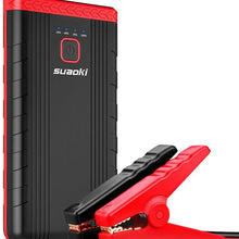 Car Battery Jump Starter, SUAOKI U3 400A Peak 8000mAh 12V Auto Battery Booster and Portable Phone Charger with Built-in LED Flashlight for Gasoline Engines up to 2.5L, UL Certified