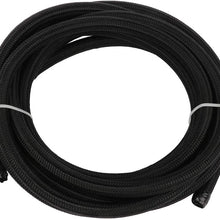 AUTOMUTO AN8 20Ft Braided Fuel Line Hose Nylon Braided Fuel Gas Pipe hose-4AN 6AN 8AN 10AN Fit for Motor Fuel, Pump Gas, Diesel Oil, Alcohol Based Fuel, Ethanol Fuel, Engine Oil and coolant