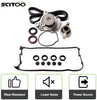 Scitoo Timing Belt Water Pump Kit Valve Cover Gasket Automotive Replacement Timing Parts Chain Sets fit 1996-2000 Honda Civic 1.6L SOHC D16Y7