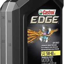 Castrol 03084C Edge 5W-30 Advanced Full Synthetic Motor Oil, 5 Quart
