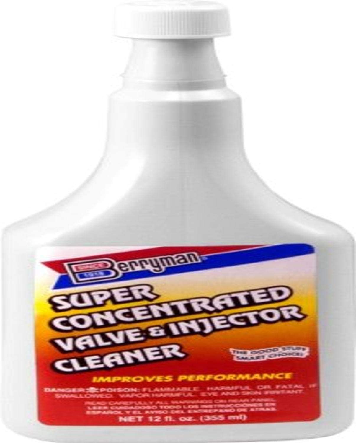 Berryman Products 3012 B-12 Chemtool Super Concentrated Intake Valve & Injector Cleaner - Pour-in Long-Neck Bottle - Capless Tank Compatible, 12-Ounce