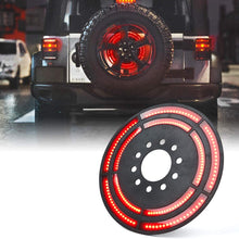 Xprite 14" Spare Tire Brake Light, 3rd LED Rear Wheel Lights Third Tail Lamp for 2007-2018 Jeep Wrangler JK & 2018+ Jeep Wrangler JL/JLU