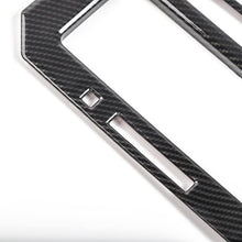 Voodonala Carbon Fiber Grain Cab Gear Shift and Cup Holder Trim Sheet Kit Interior Accessories for Ford F150 2016 2017 2018