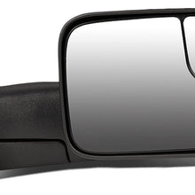 DNA Motoring TWM-012-T222-BK Pair of Towing Side Mirrors