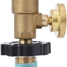 Propane Adapter, Work with BBQ Grills, Camping Stoves Propane Tank Brass Adapter W/Pressure Meter Gauge Outdoor Cooking Utensils Propane Y-Splitter
