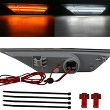 Overun Signature 2pcs Switchback DRL Smoke Lens Side Marker Light Lamp White Amber LED Function Bumper Reflector Compatible with Honda Civic