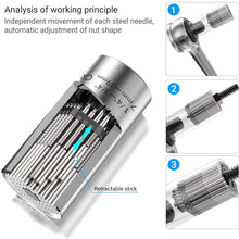 Universal Socket Wrench Set, Magical Grip Socket Set Fits Standard 1/4'' - 3/4'' Metric 7mm-19mm, with Multi-Function Ratchet Wrench Power Drill Adapter Unisex Best Gift for Father's Day