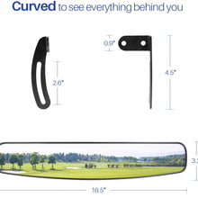BETOOLL 16.5" Wide Rear View Convex Golf Cart Mirror for EZ Go, Club Car, Yamaha